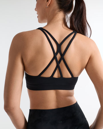 Cross Back Strappy Yoga Bra