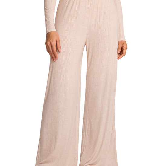 SOULVOR Wide Leg Casual Pants Light Khaki Heather @model_info:A1